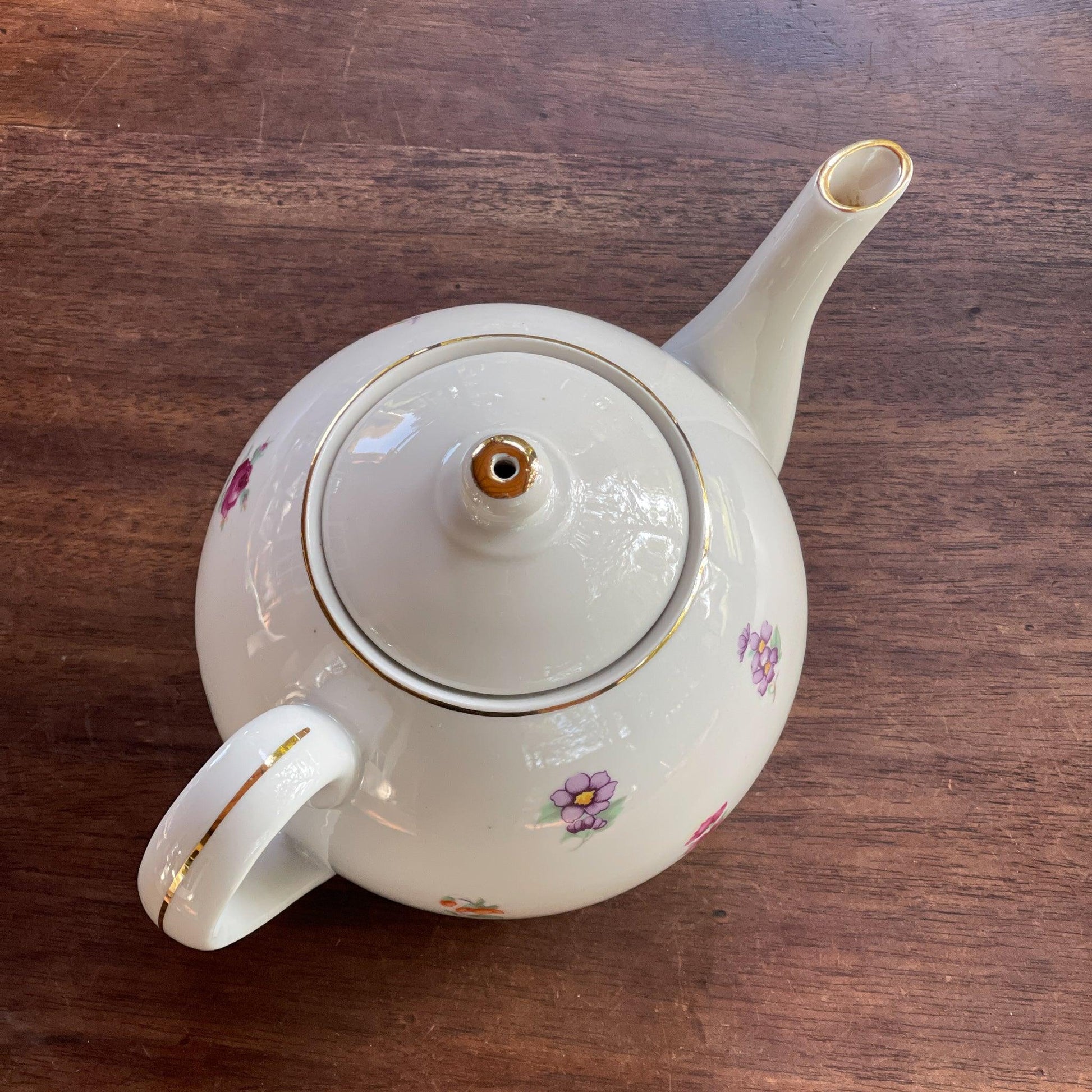 Vintage Royal Dux Bohemia theepot - Bamestra Curiosa