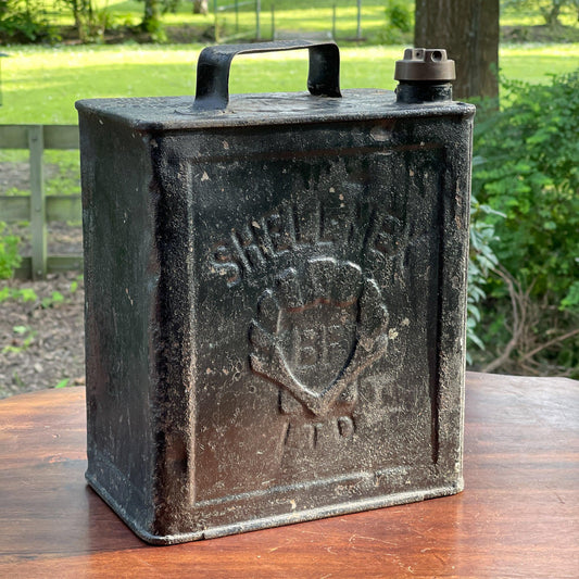 Vintage SHELL BP petroleum kan - Bamestra Curiosa