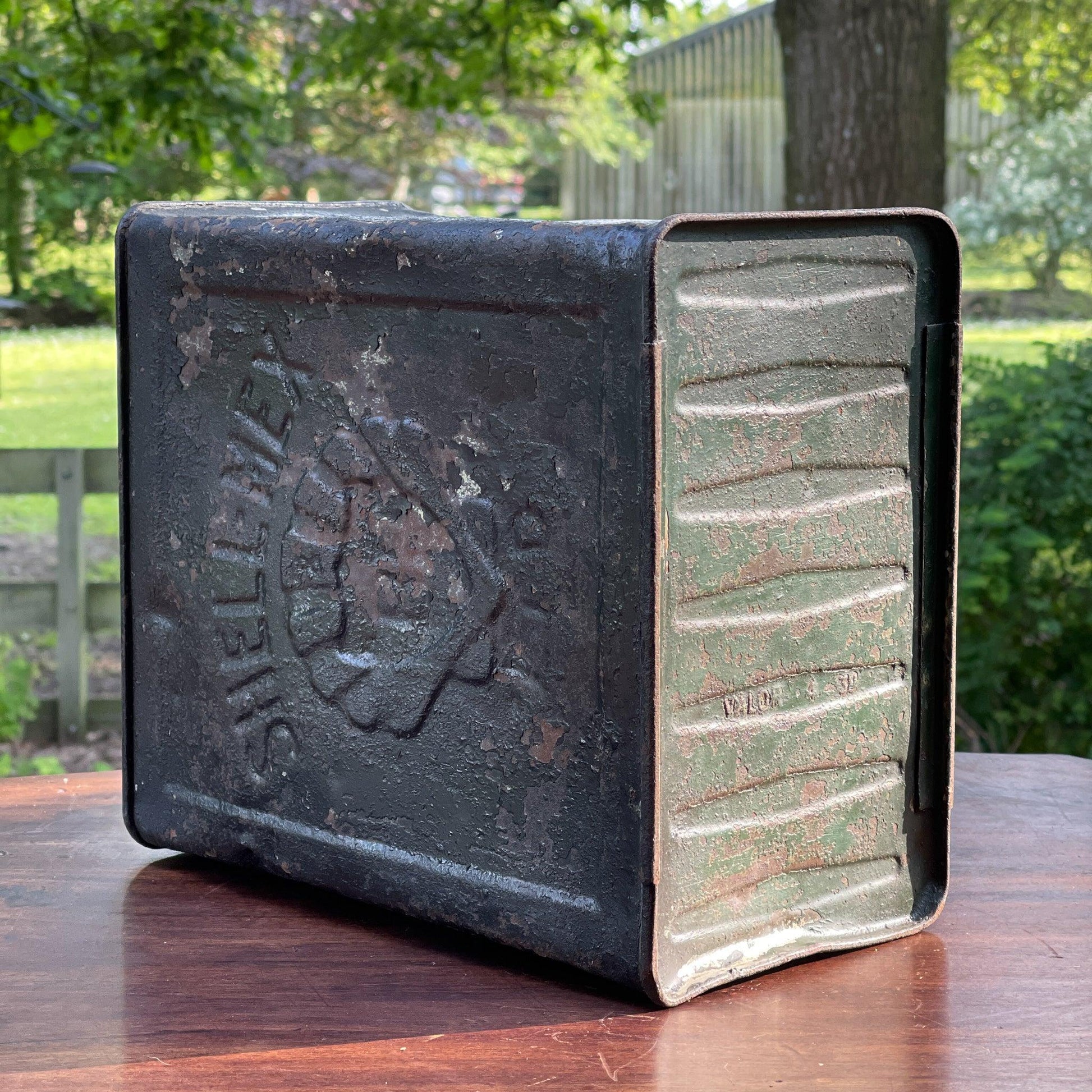 Vintage SHELL BP petroleum kan - Bamestra Curiosa