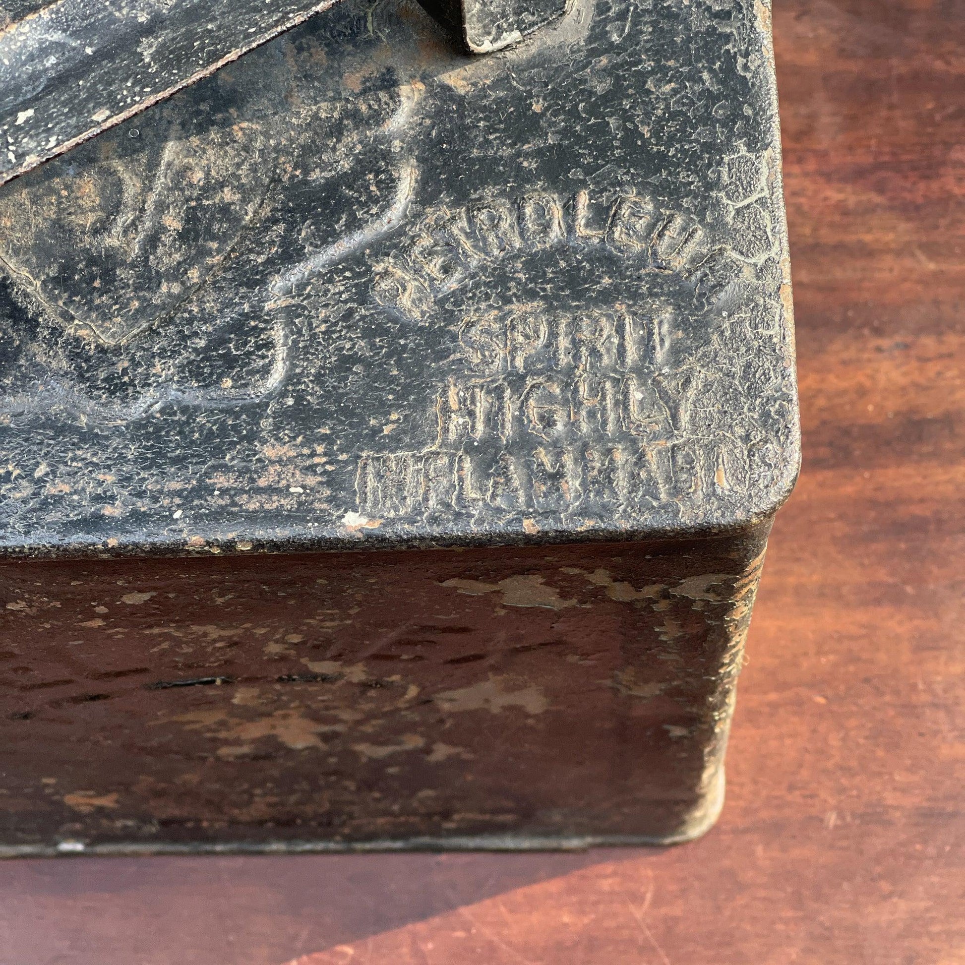 Vintage SHELL BP petroleum kan - Bamestra Curiosa