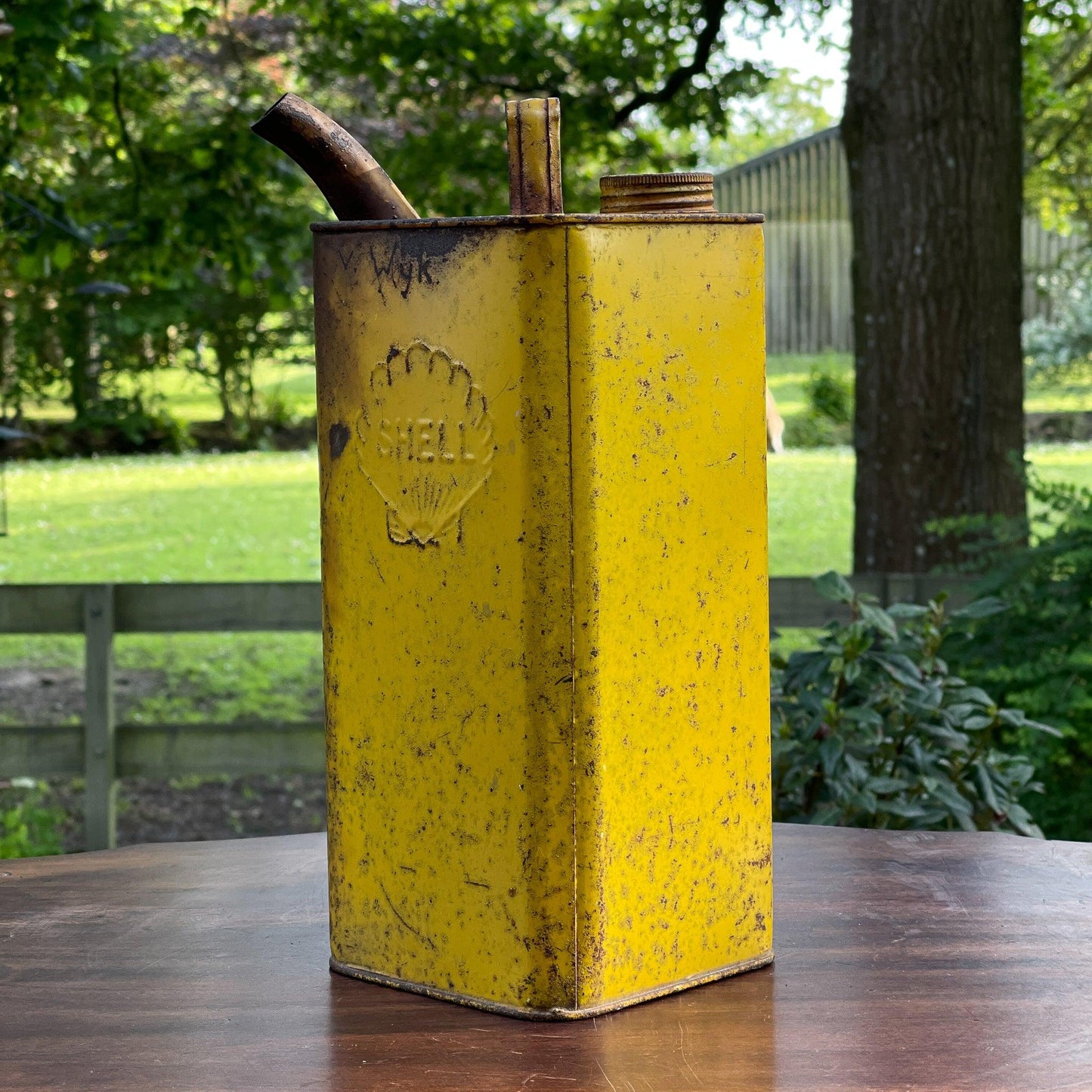 Vintage Shell petroleum kan 1962 - Bamestra Curiosa