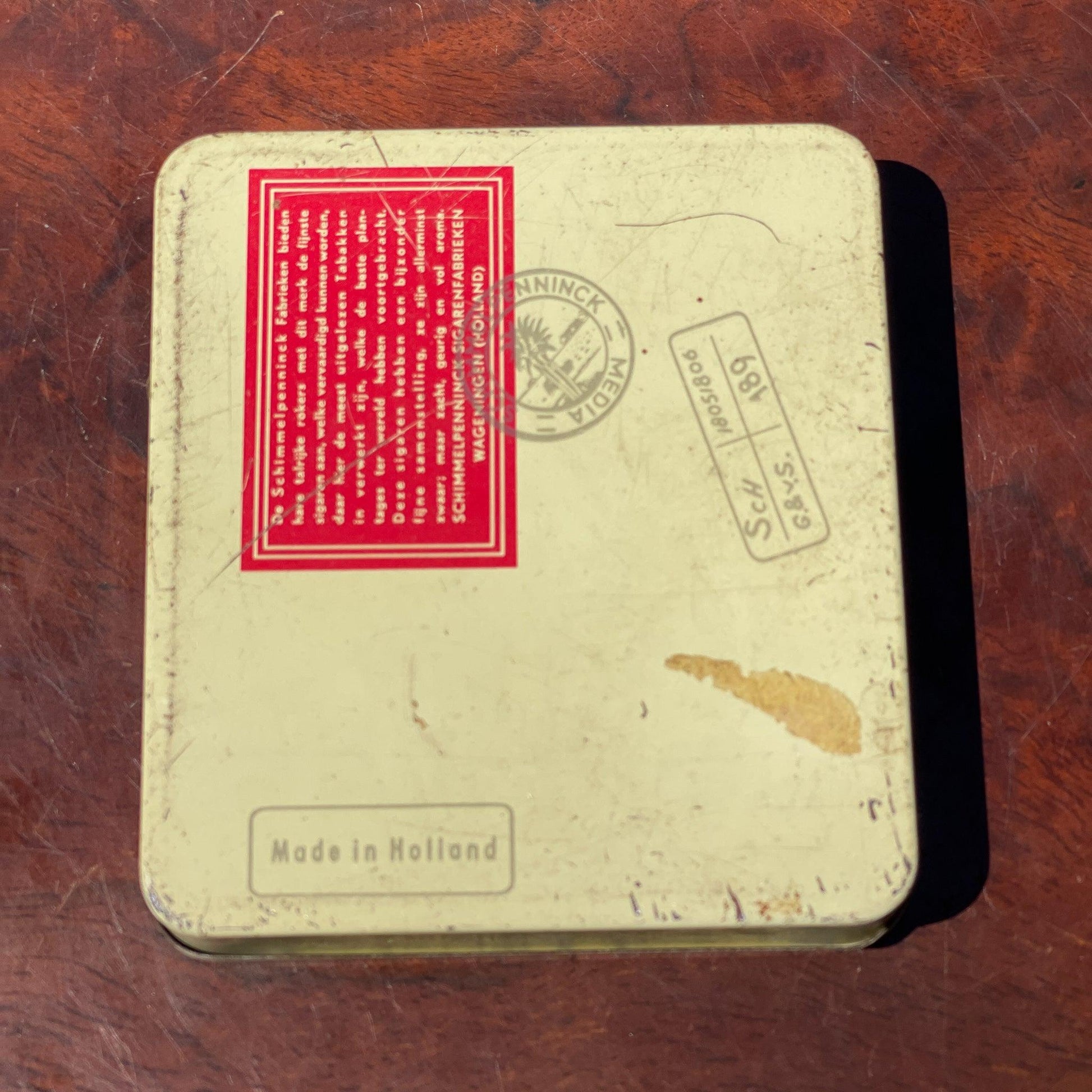 Vintage sigarenblikje van Schimmelpenninck - Bamestra Curiosa