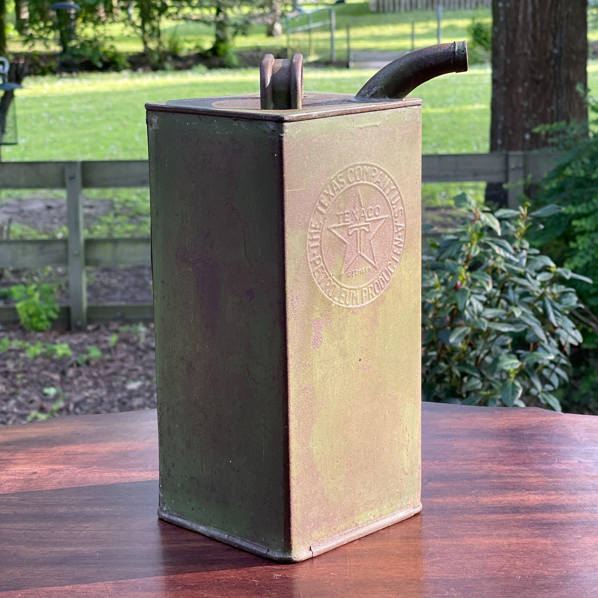 Vintage Texaco petroleum kan - The Collectionist