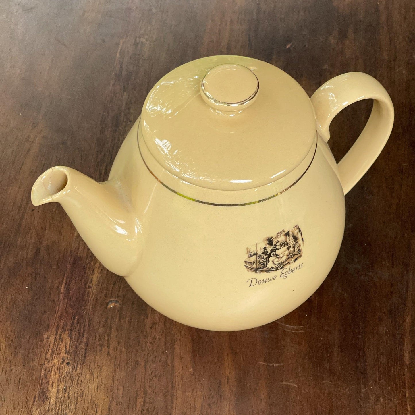 Vintage theepot van Douwe Egberts - Bamestra Curiosa