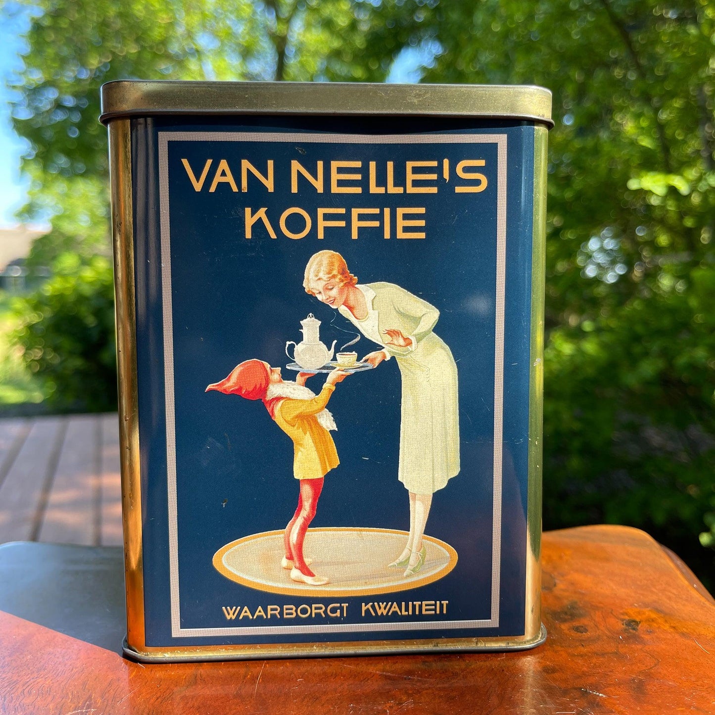Vintage Van Nelle's Koffie bewaarblik - Bamestra Curiosa