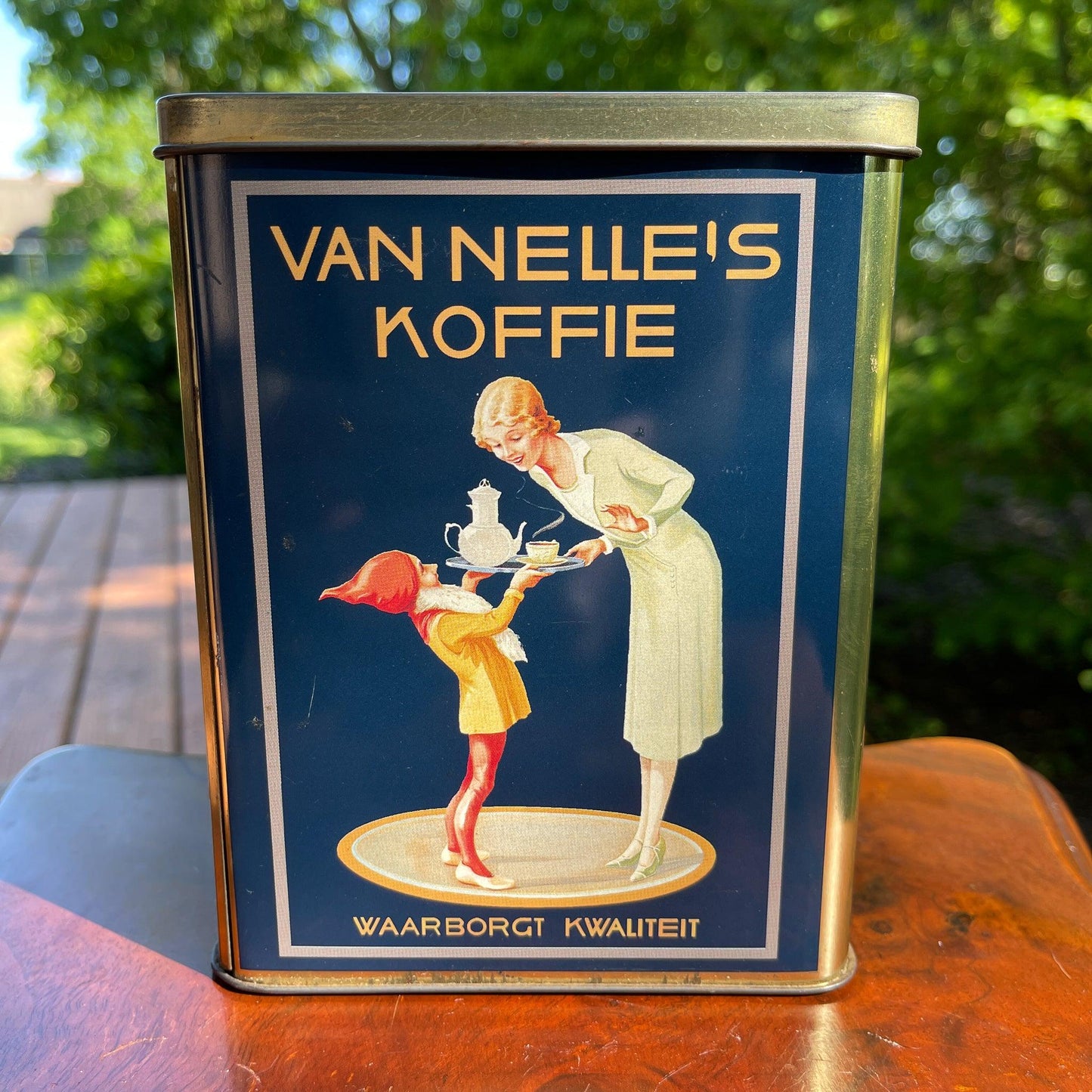 Vintage Van Nelle's Koffie bewaarblik - Bamestra Curiosa