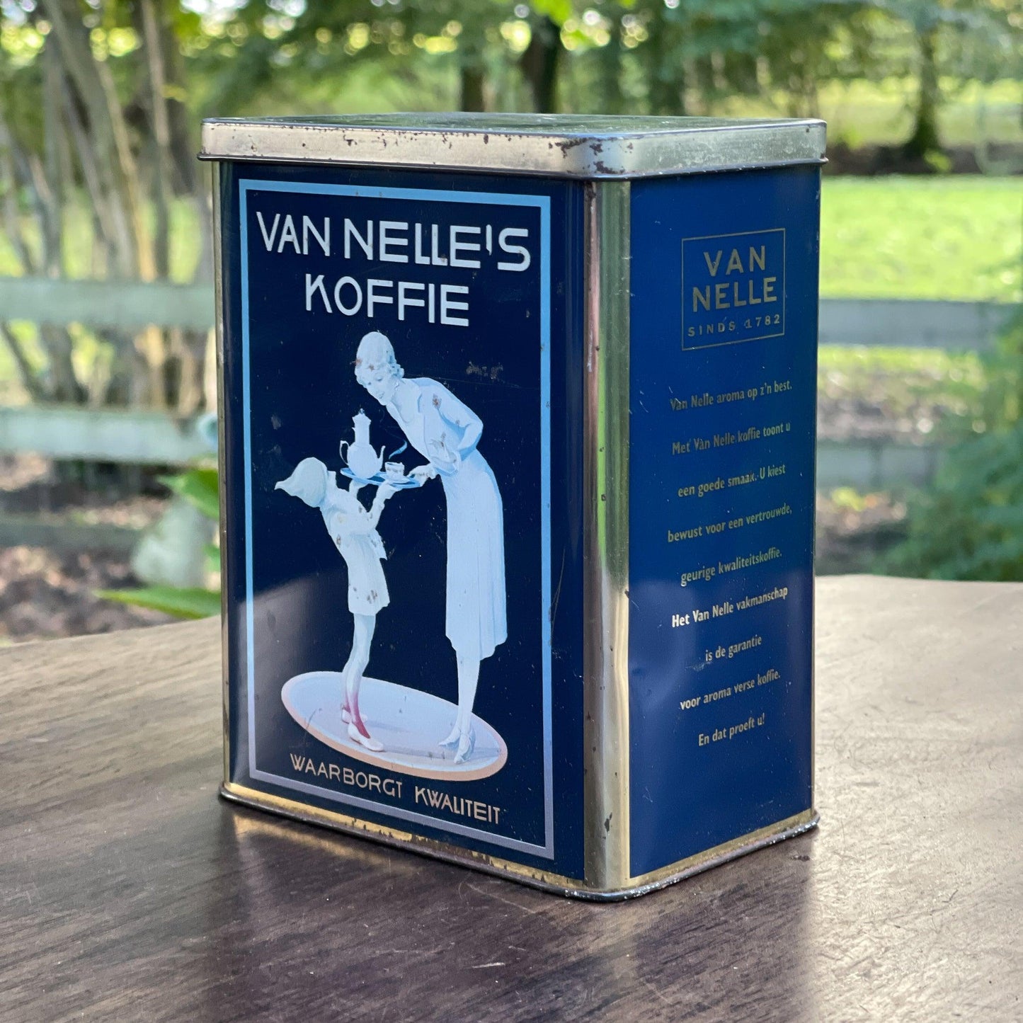 Vintage Van Nelle's Koffie bewaarblik - Bamestra Curiosa