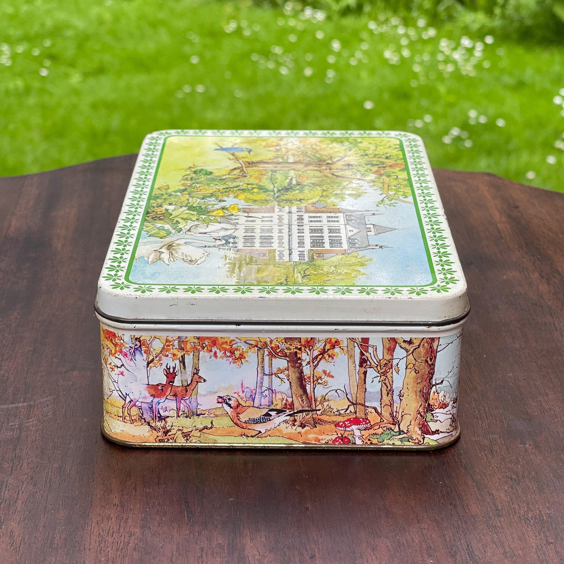 Vintage Verkade koekblik - Bamestra Curiosa