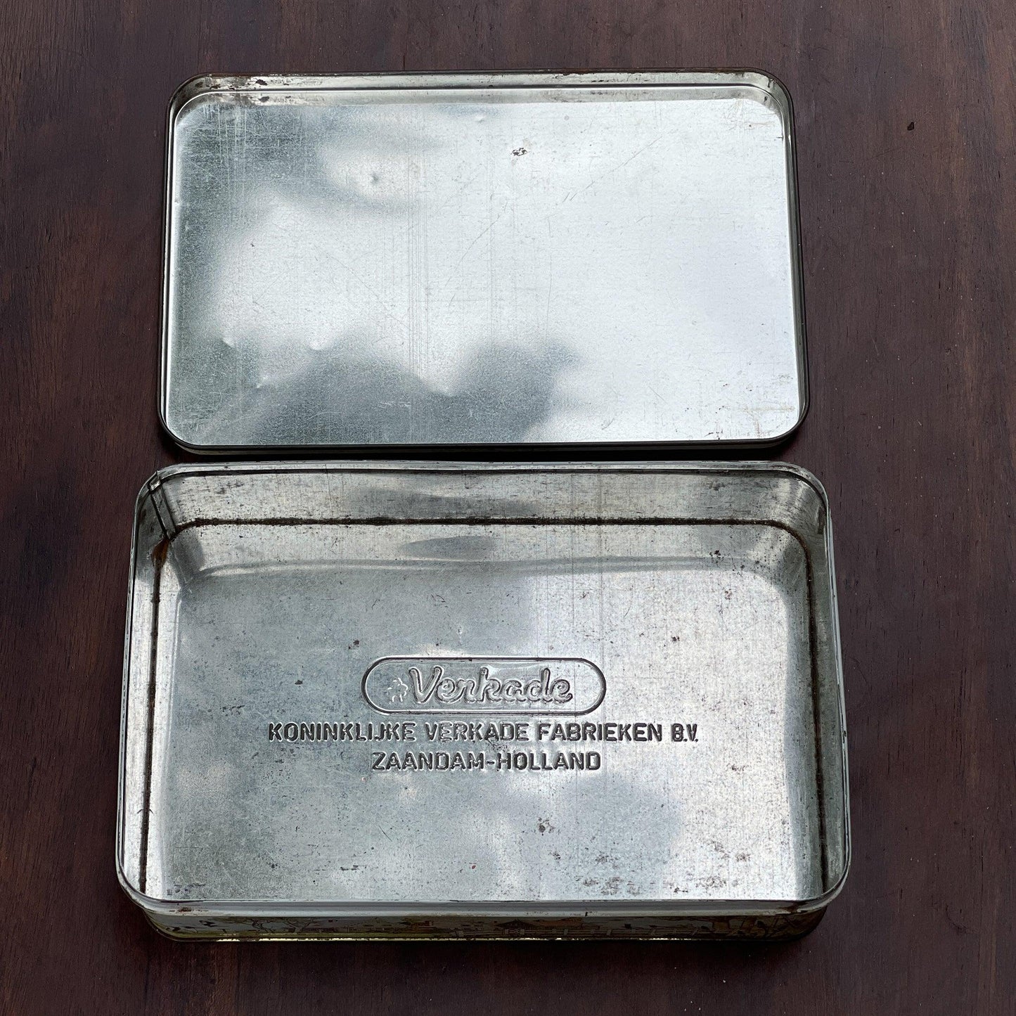 Vintage Verkade koekblik - Bamestra Curiosa