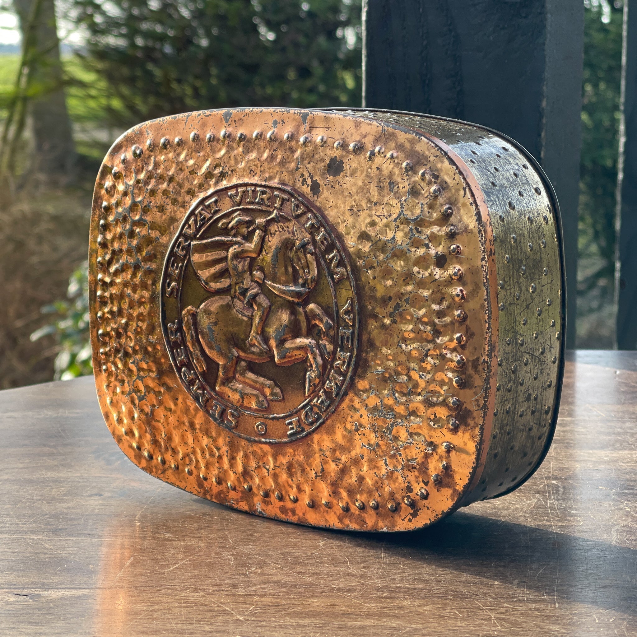 Vintage Verkade koektrommel Semper Servat Virtvtem - The Collectionist