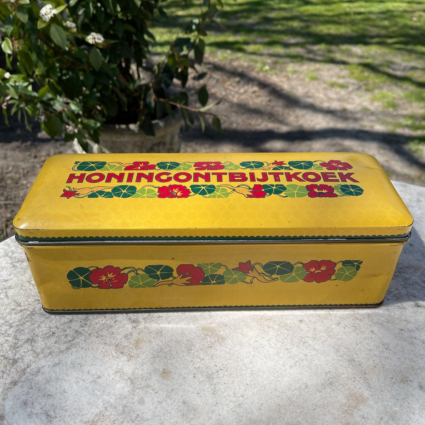 Vintage Verkade ontbijtkoek blik - Bamestra Curiosa