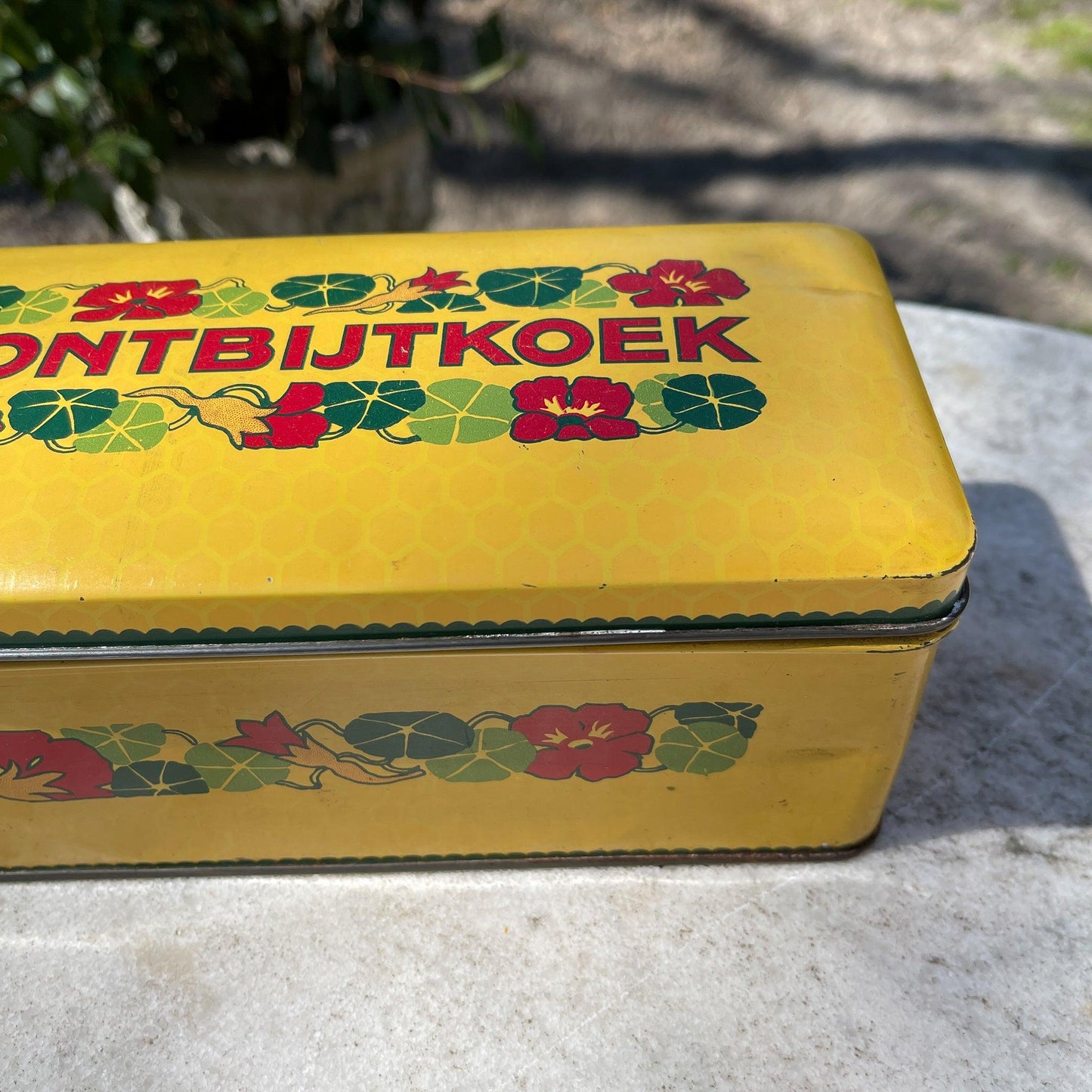 Vintage Verkade ontbijtkoek blik - Bamestra Curiosa