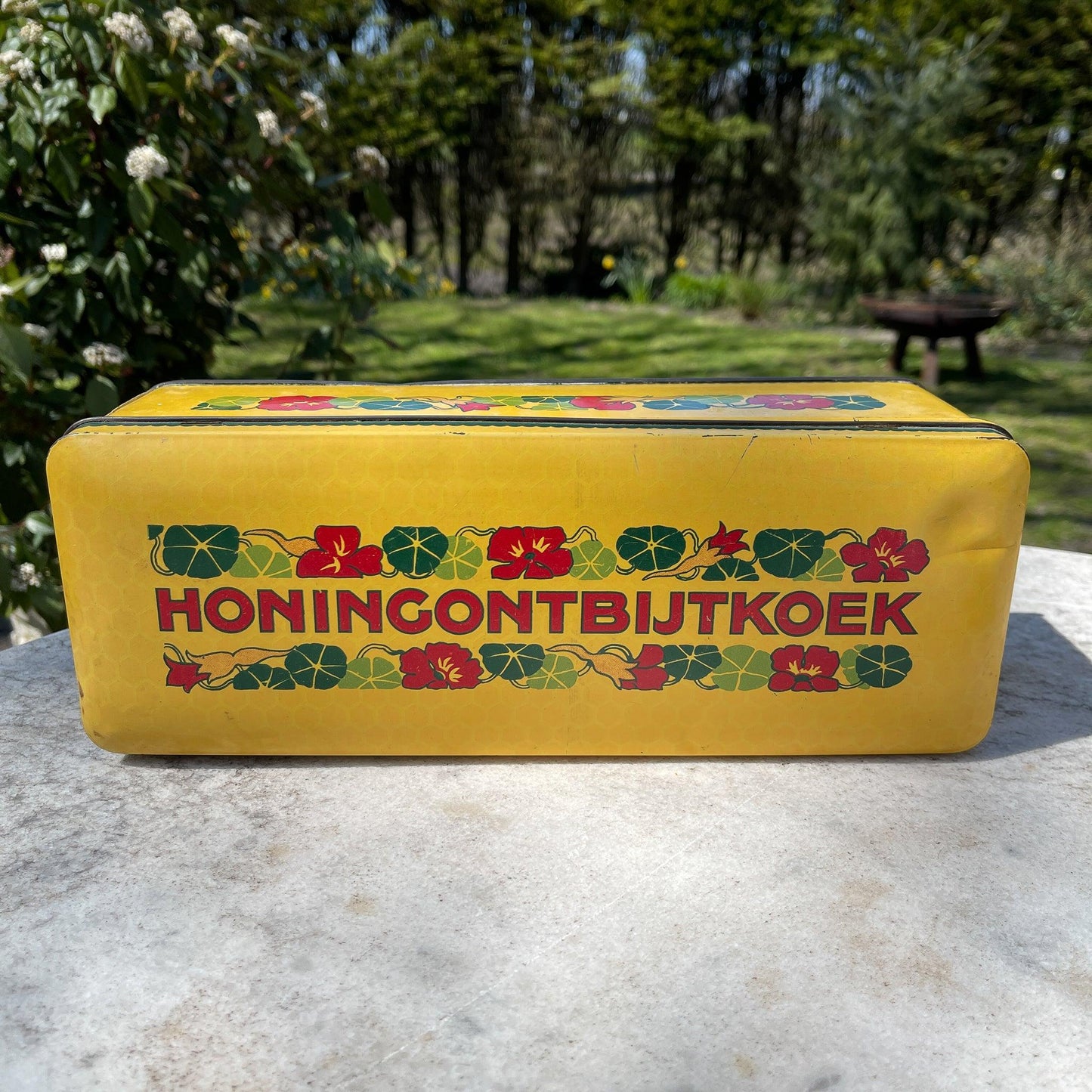 Vintage Verkade ontbijtkoek blik - Bamestra Curiosa