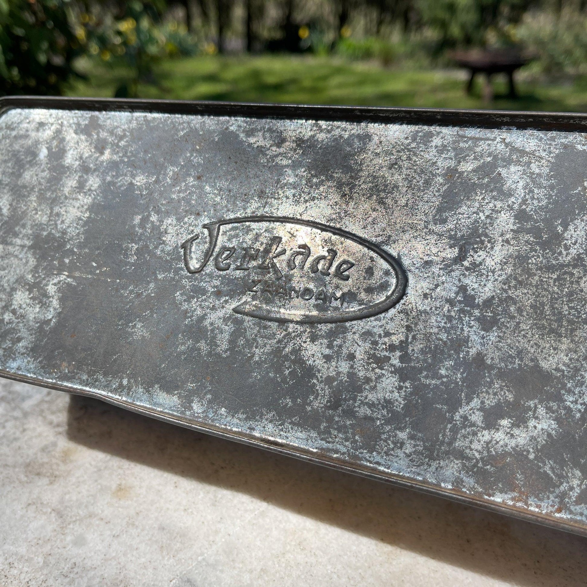 Vintage Verkade ontbijtkoek blik - Bamestra Curiosa