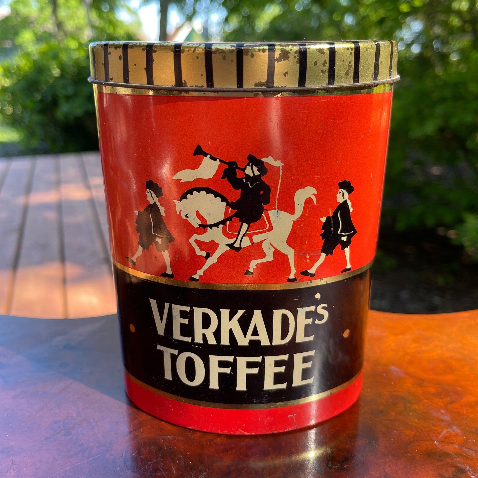 Vintage Verkade Toffee blik - Bamestra Curiosa