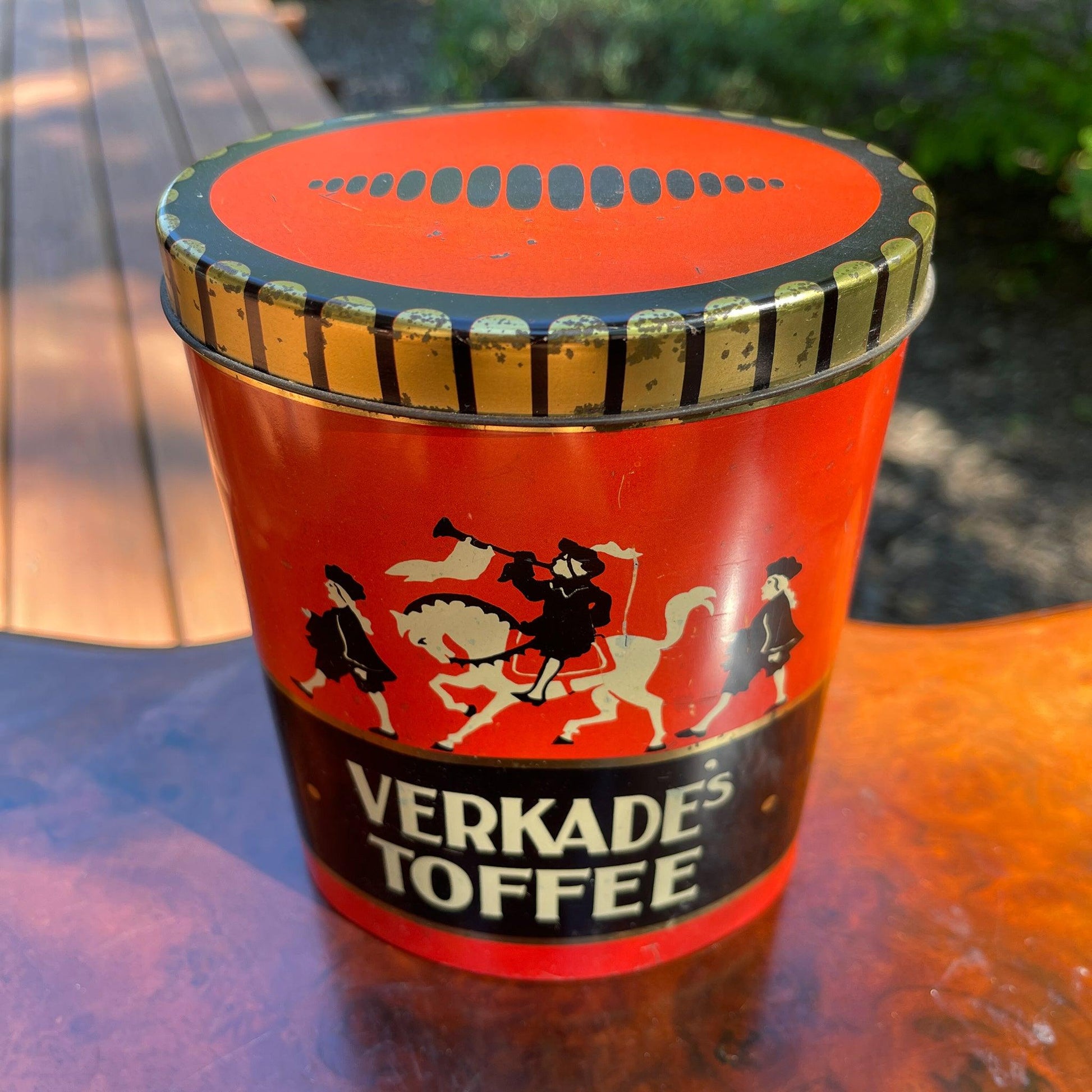 Vintage Verkade Toffee blik - Bamestra Curiosa