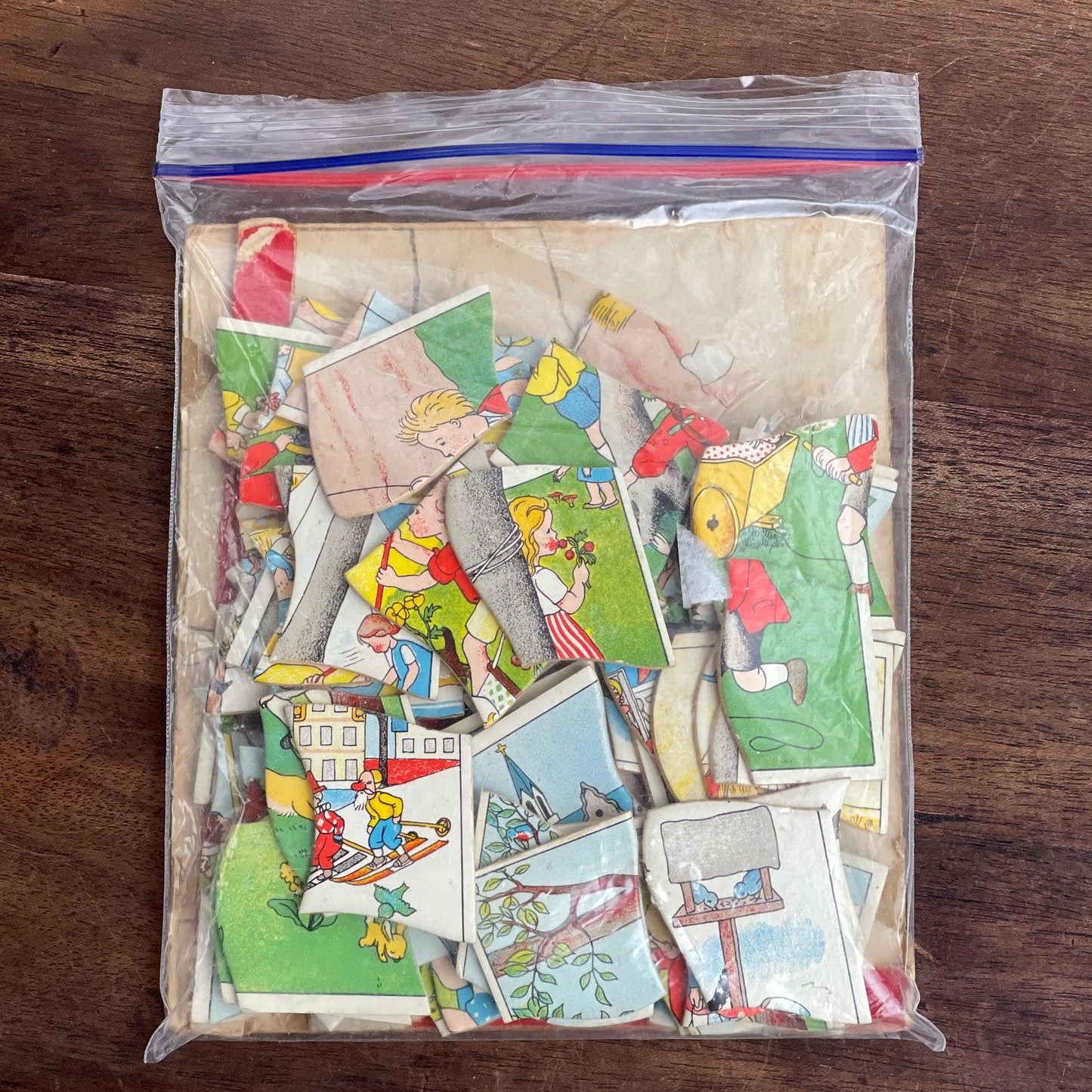 Vintage vier jaargetijden puzzel - The Collectionist