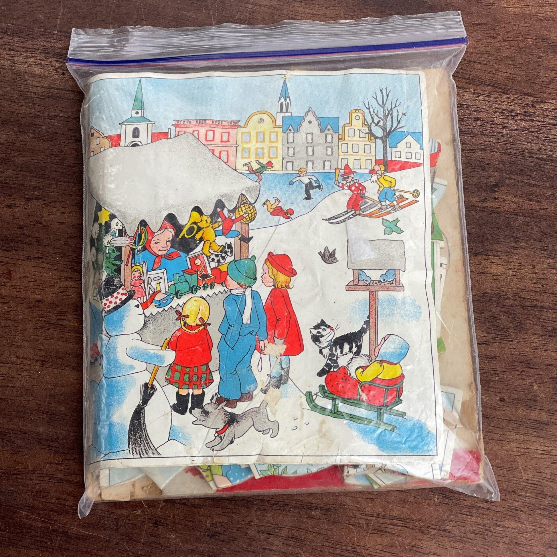 Vintage vier jaargetijden puzzel - The Collectionist