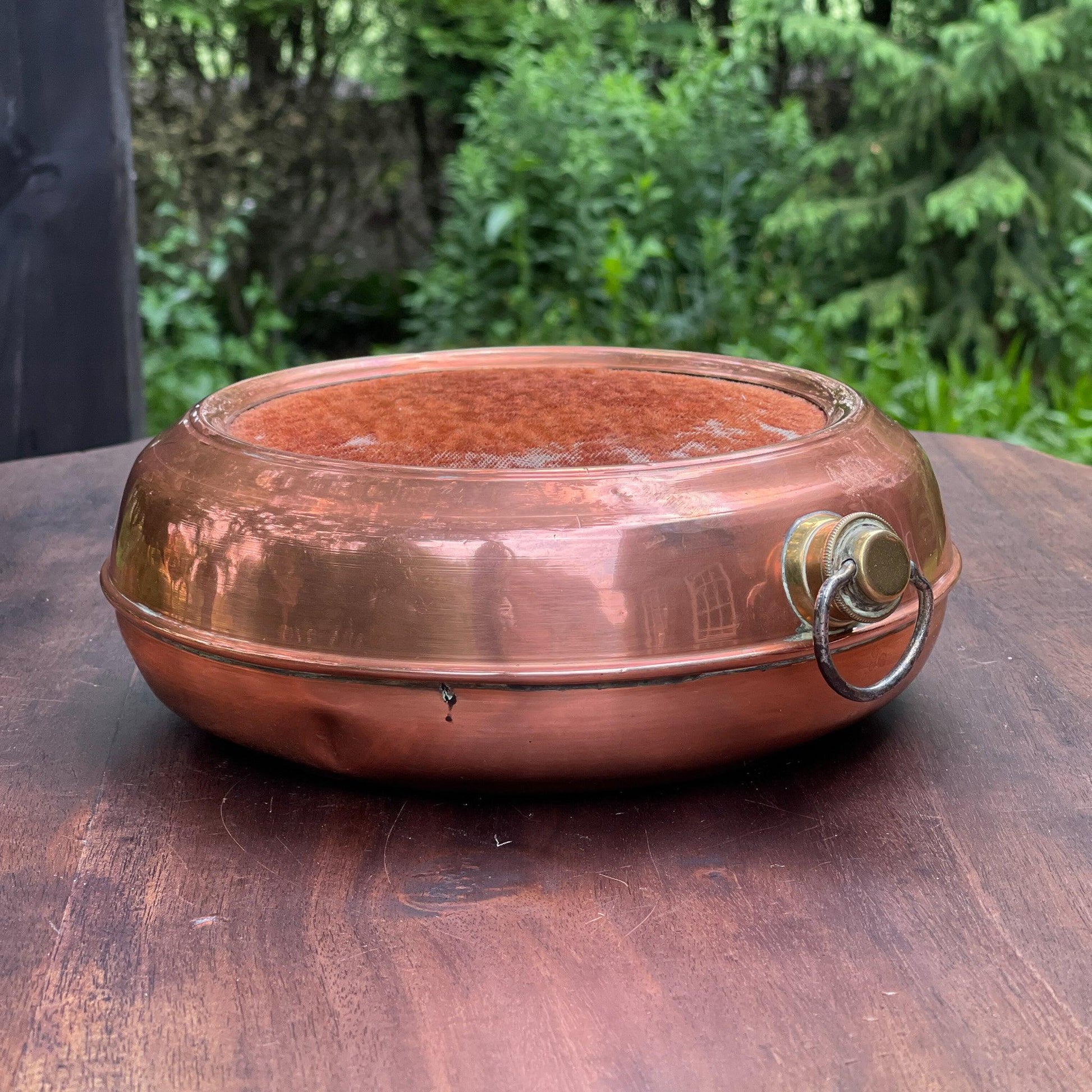Vintage voetenwarmer of kruik van koper - Bamestra Curiosa