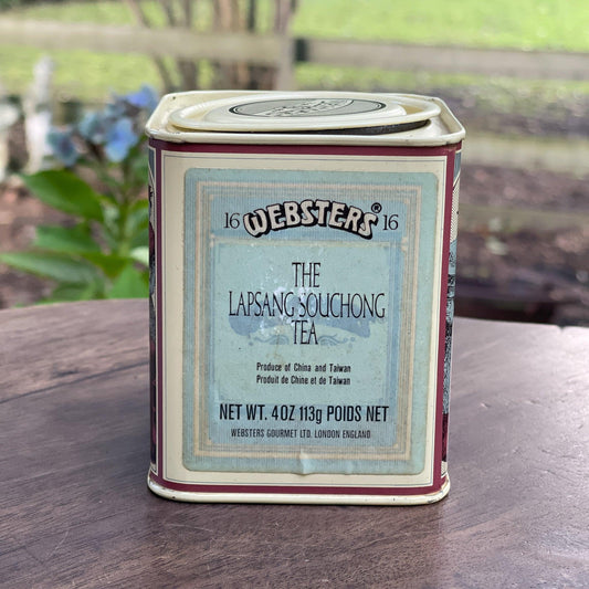 Vintage Websters London blend theeblikje - Bamestra Curiosa