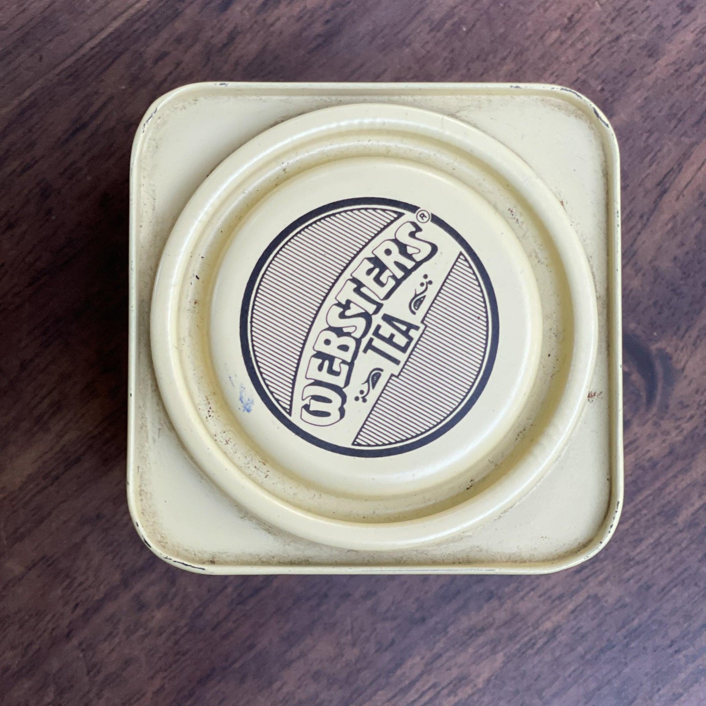 Vintage Websters London blend theeblikje - Bamestra Curiosa