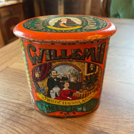 Vintage Willem II Wilde Havana Anno sigarenblik - Bamestra Curiosa