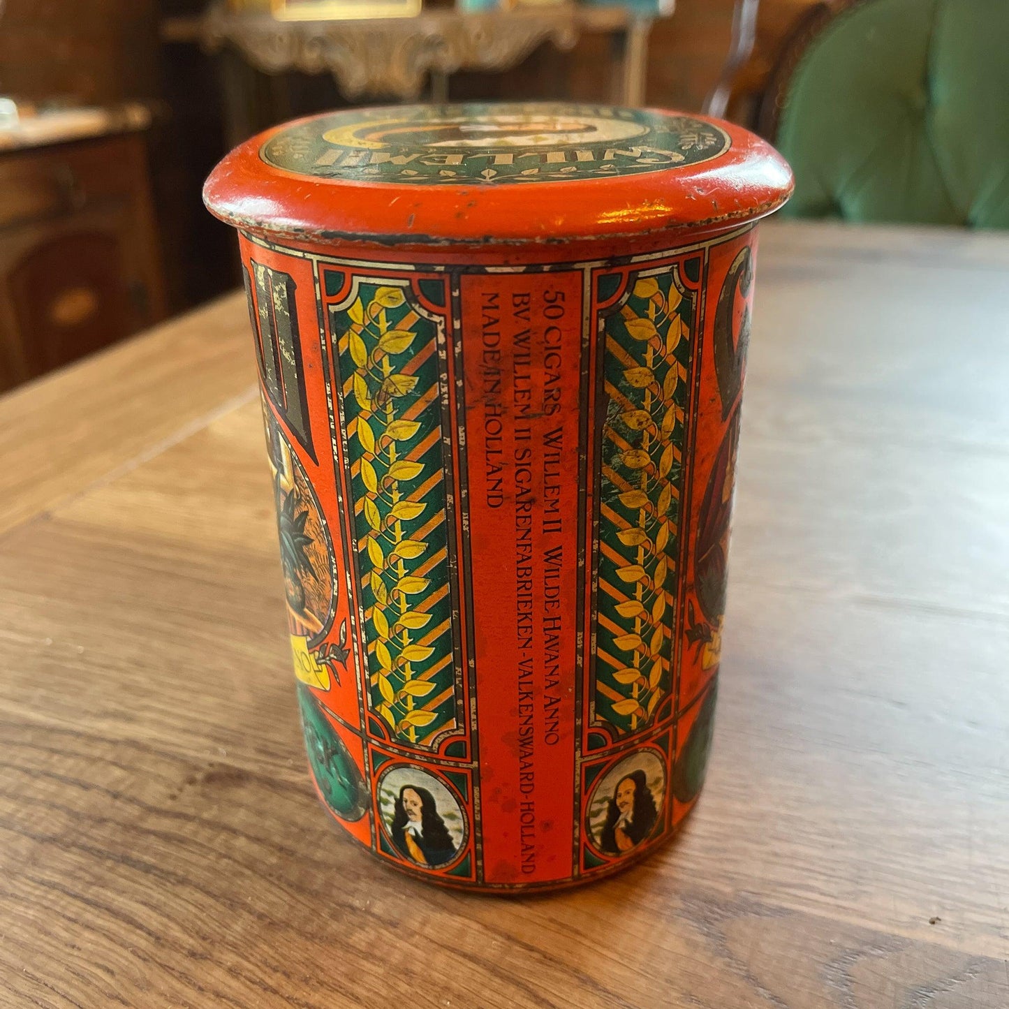 Vintage Willem II Wilde Havana Anno sigarenblik - Bamestra Curiosa