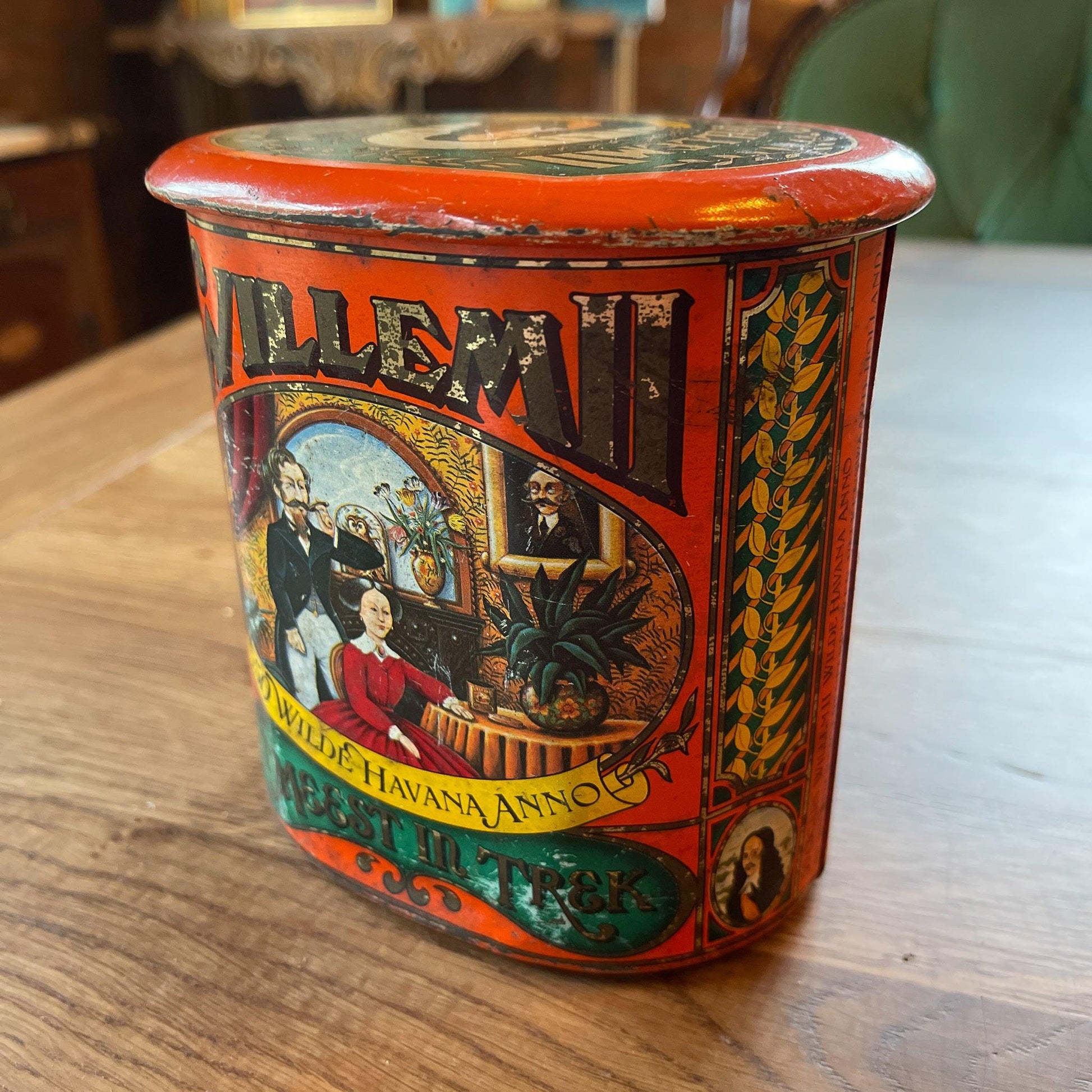 Vintage Willem II Wilde Havana Anno sigarenblik - Bamestra Curiosa