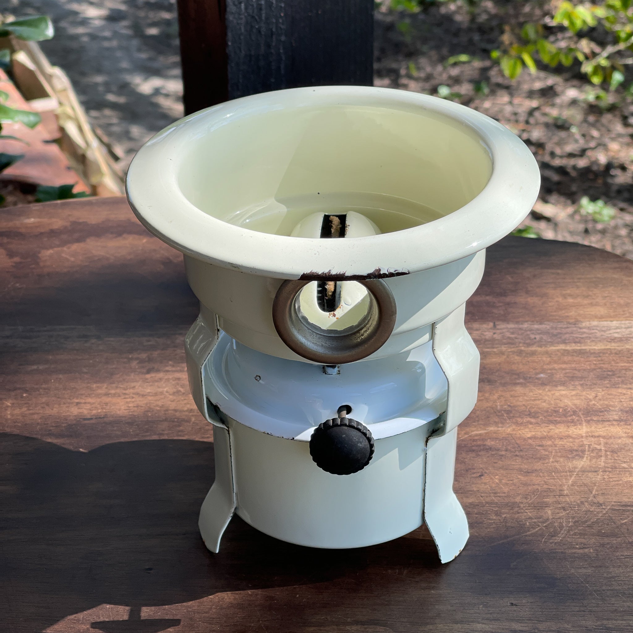 Vrolijk Petroleumstelletje 1 Pits In Creme Wit - The Collectionist