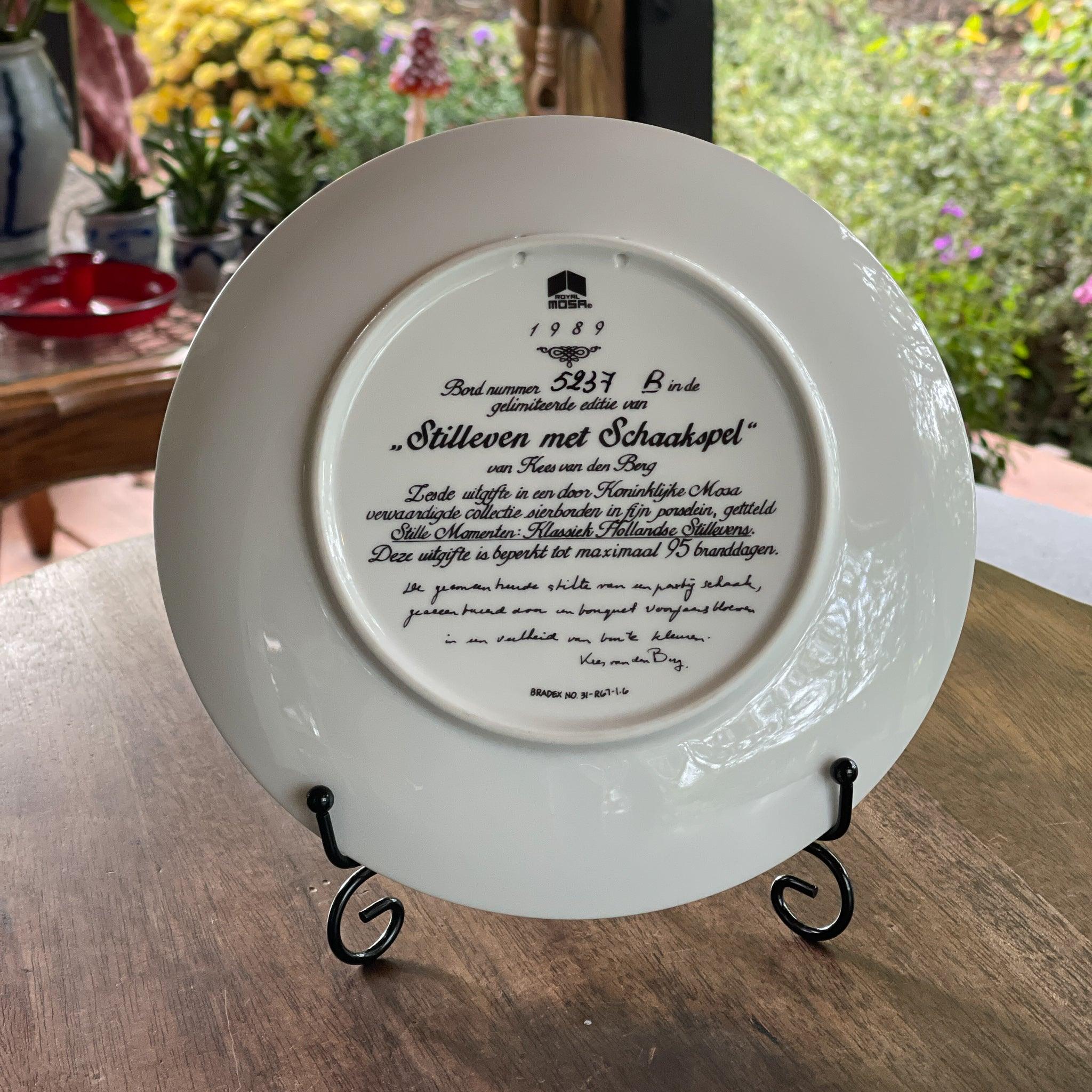 Wandbord "Stilleven met Schaakspel" Kees van den Berg - The Collectionist