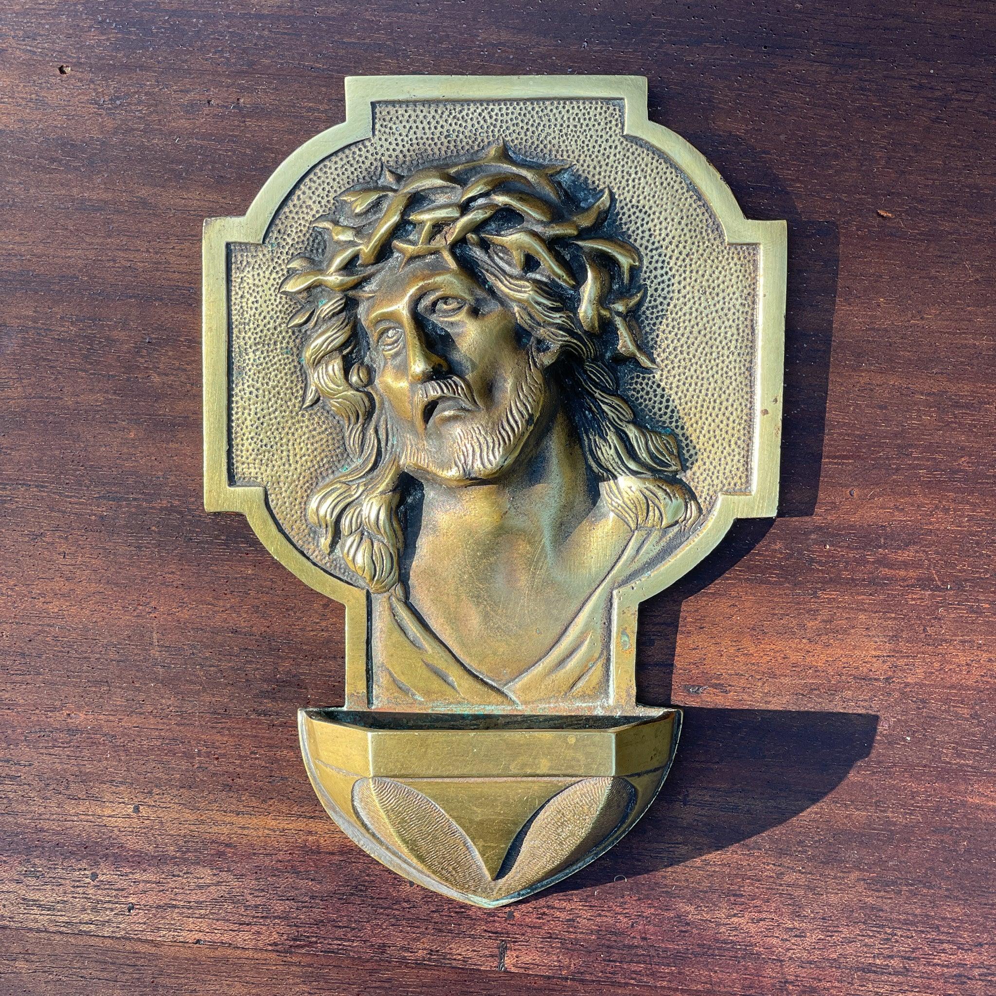 Wijwaterbakje van koper - The Collectionist