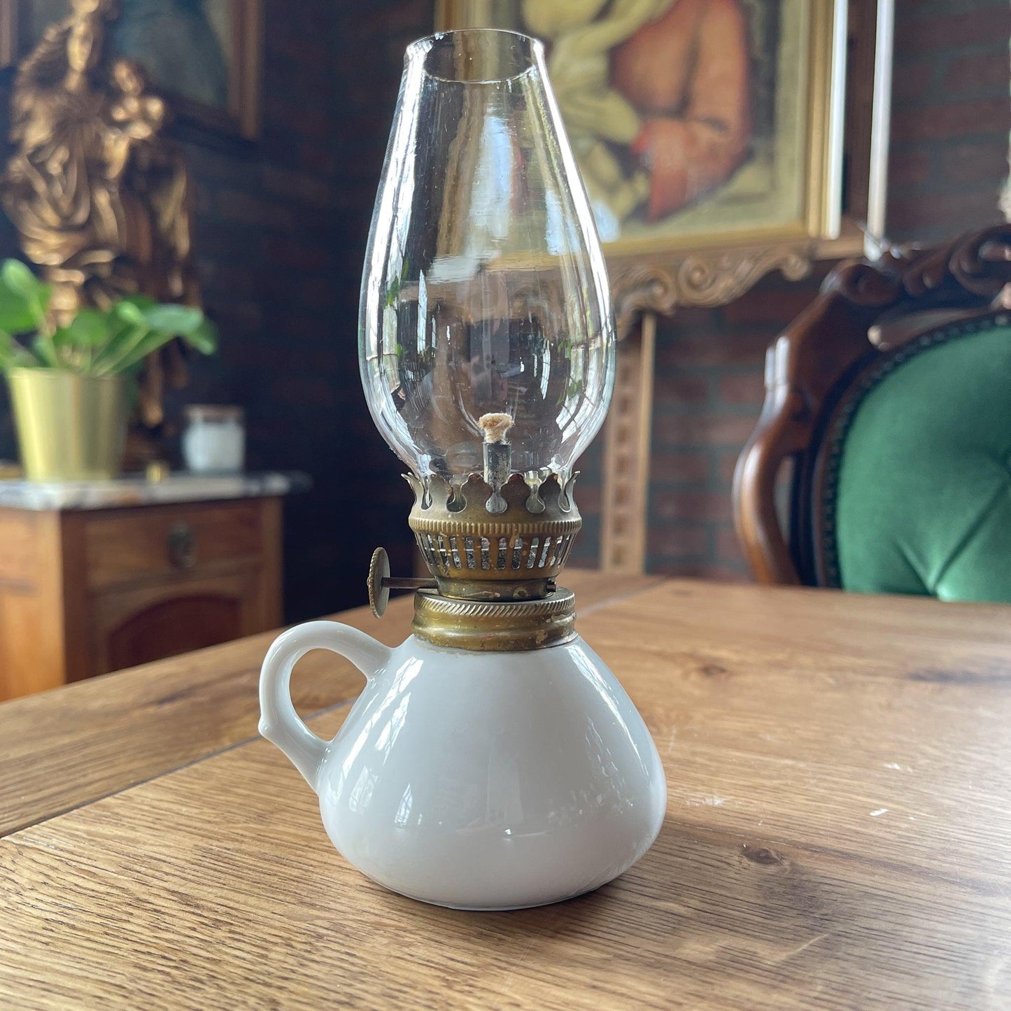 Wit proseleinen olielampje - Bamestra Curiosa