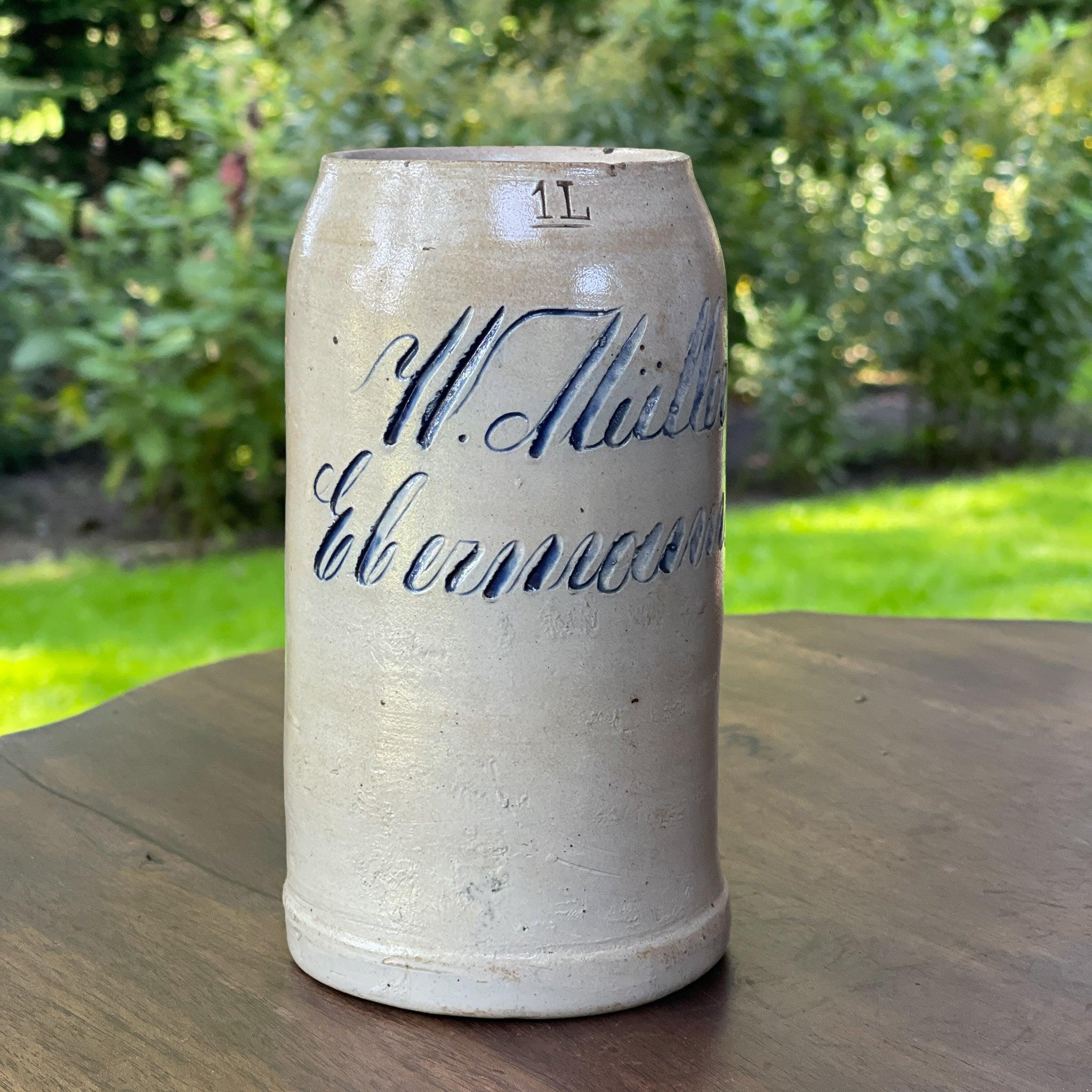 Zeldzame antieke pul / mok van Keuls aardewerk 1L - The Collectionist