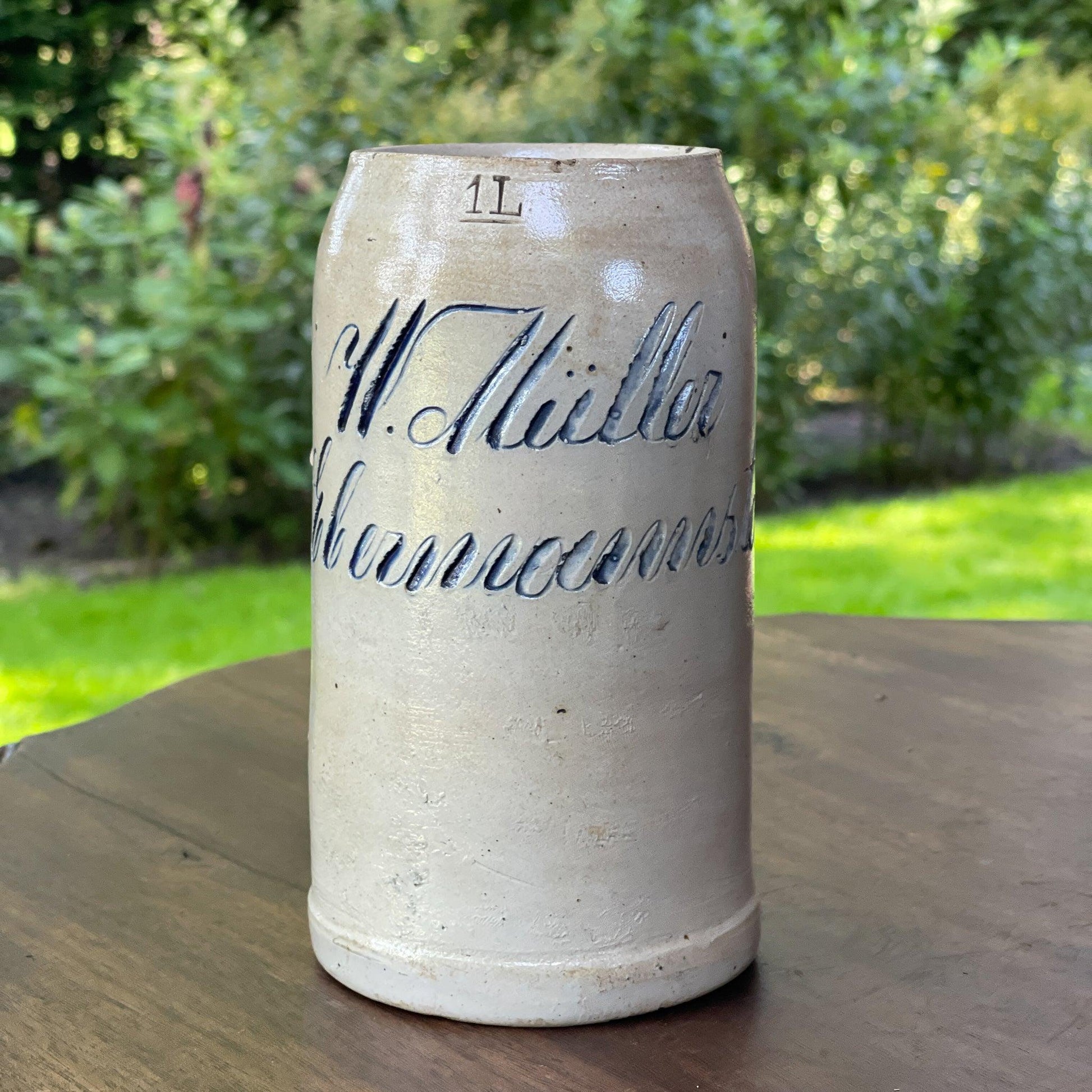 Zeldzame antieke pul / mok van Keuls aardewerk 1L - Bamestra Curiosa