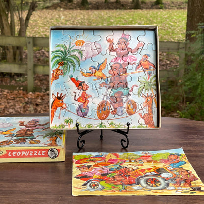 Zeldzame dubbele vintage Simplex jigsaw puzzel van hout - The Collectionist